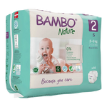 Bambo Nature Eco Diapers - Size 2 (3-6 kgs) S 30s
