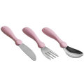 Herobility Eco Toddler Cutlery 3-Pack - Pink 12m+