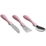Herobility Eco Toddler Cutlery 3-Pack - Pink 12m+