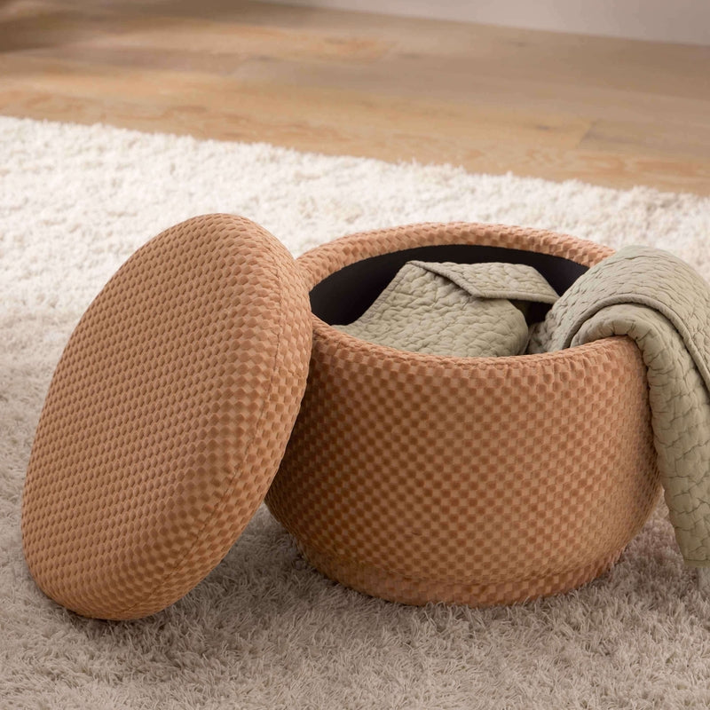 Babyletto Enoki Storage Ottoman - Canyon Velvet Checker