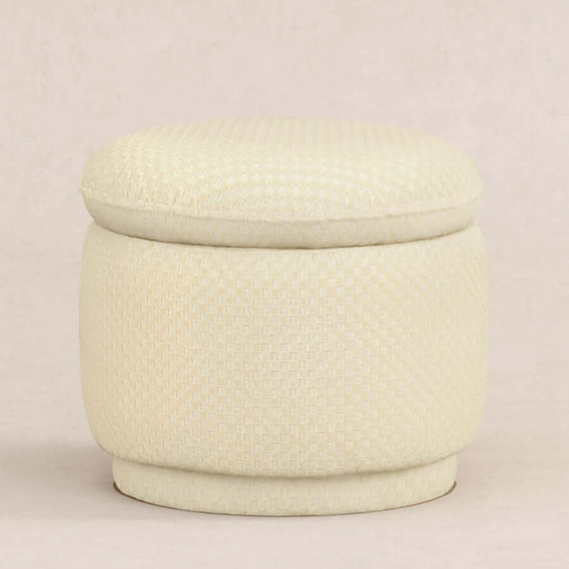 Babyletto Enoki Storage Ottoman - Ivory Velvet Checker