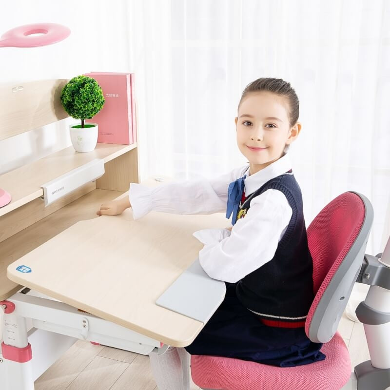 KidSrite® Ergonomic Study Desk & Chair Set - Pink