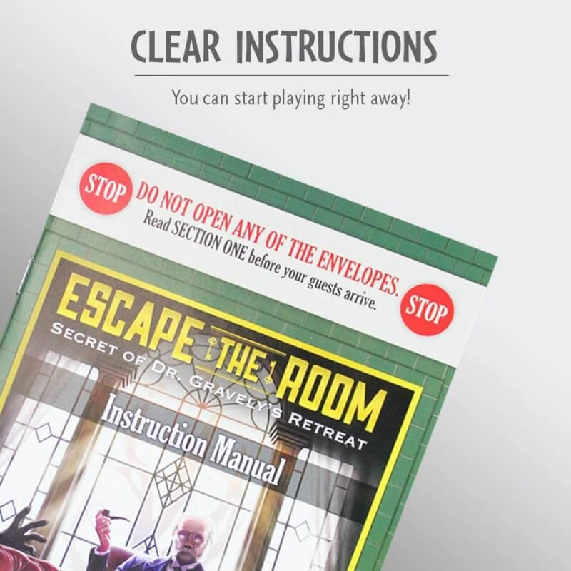 ThinkFun Escape The Room: Secret of Dr Gravelys Retreat