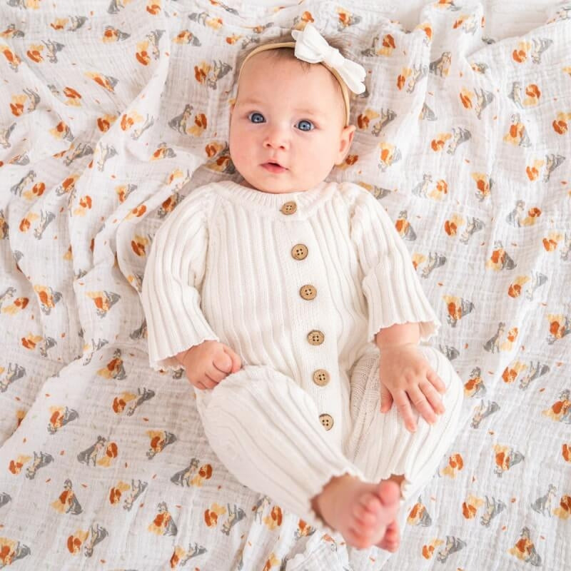aden + anais Essentials Cotton Muslin Swaddles 4-Pack - Disney Baby, Disney + Friends
