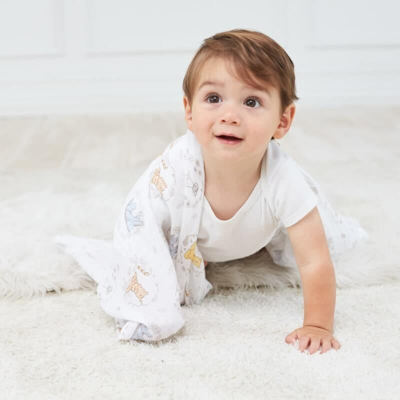 aden + anais Essentials Cotton Muslin Swaddles 4-Pack - Disney Baby, Winnie + Friends