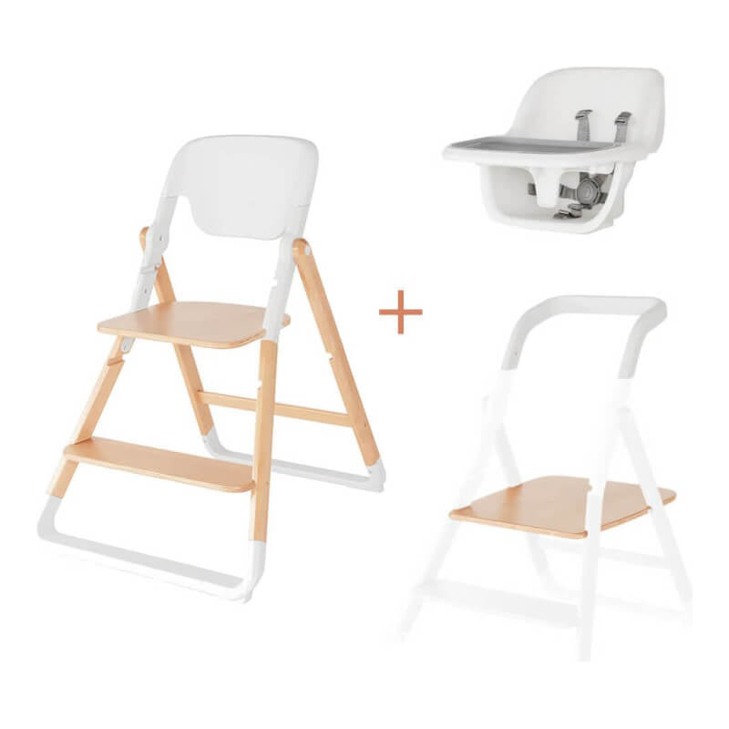 Ergobaby Evolve High Chair System - Natural Wood (Kitchen Tower NOT INCLUDED)