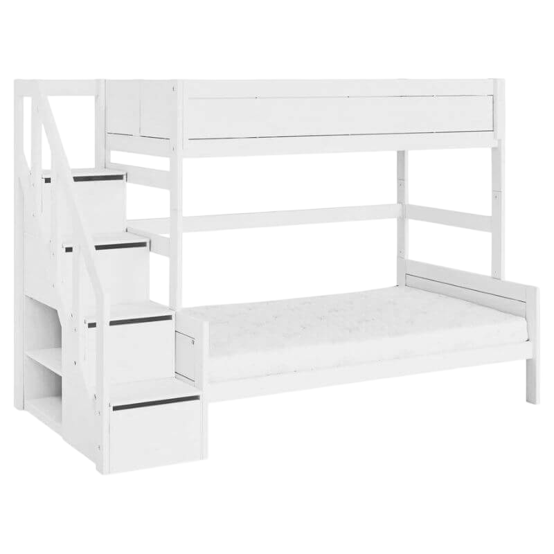 LIFETIME Kidsrooms Family Bunk Bed with Step Ladder 120x200cm & 90x200cm