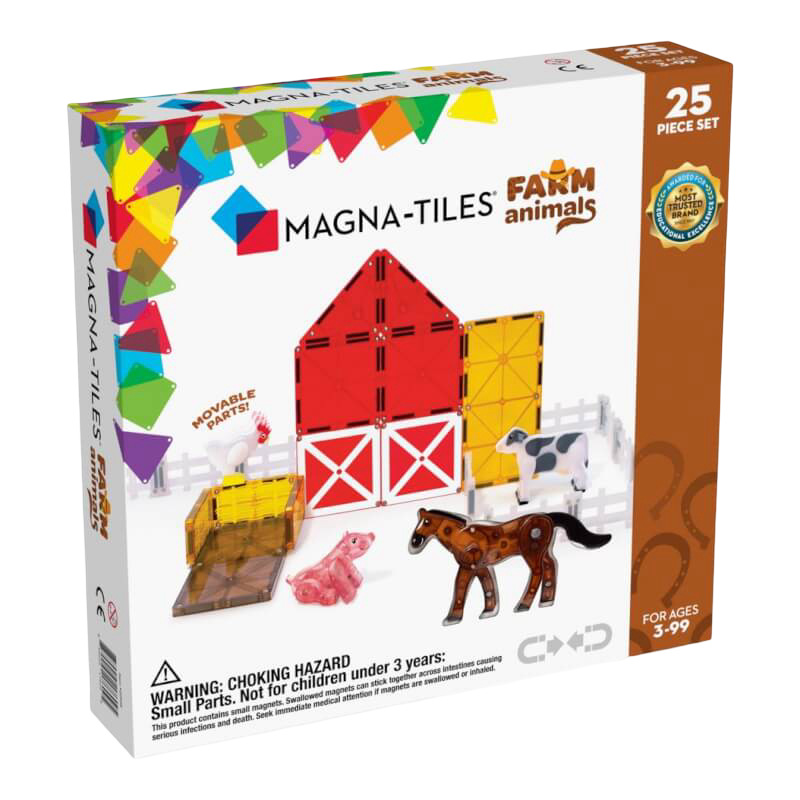 Magna-Tiles 農場動物 25 件套裝