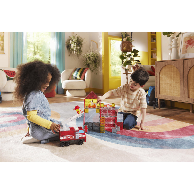 Magna-Tiles Fire Station™ 50 Piece Set