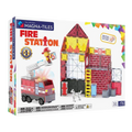 Magna-Tiles Fire Station™ 50 Piece Set