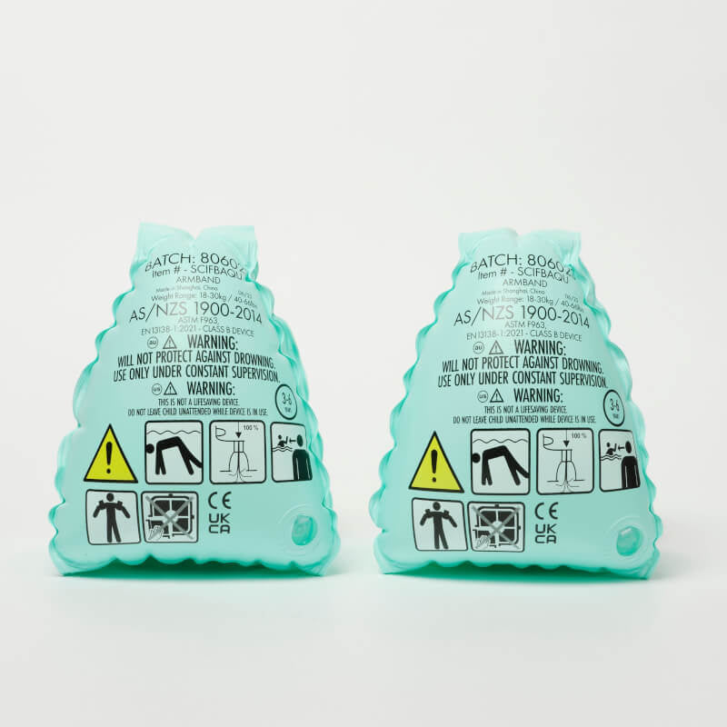 SUNNYLiFE Float Bands - Salty the Shark Aqua