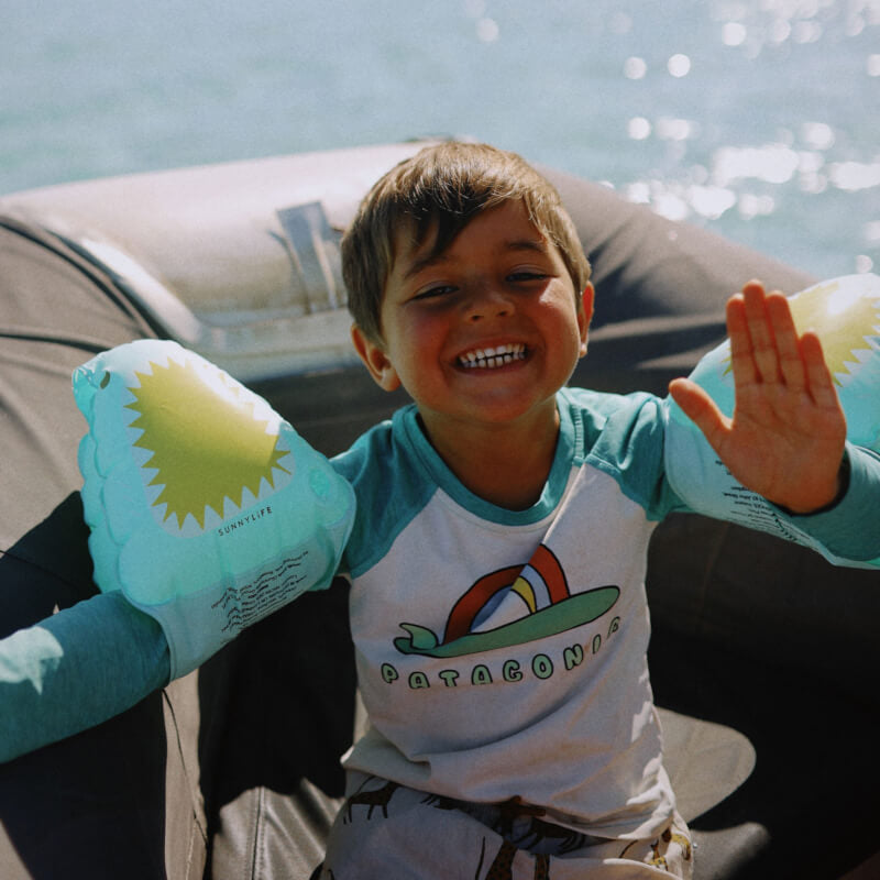 SUNNYLiFE Float Bands - Salty the Shark Aqua