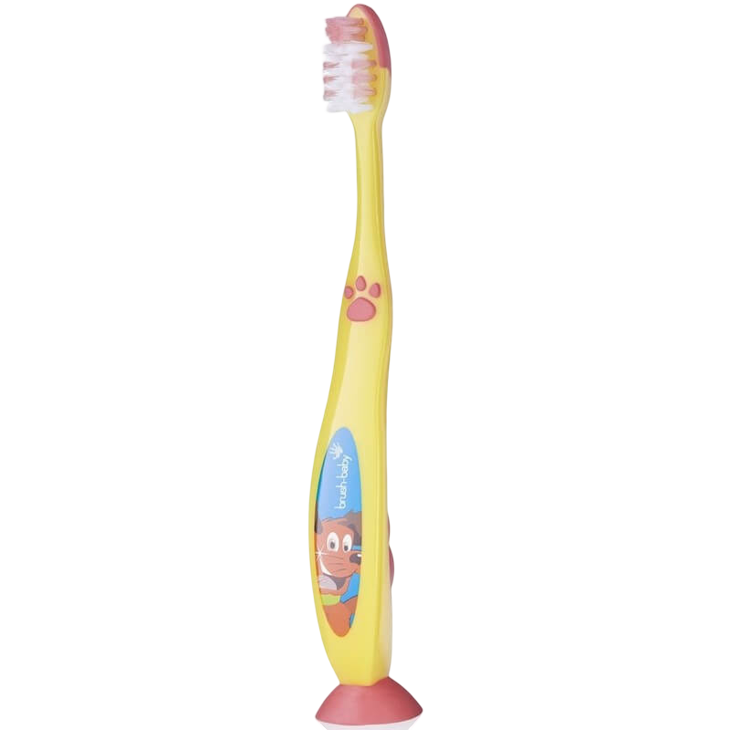 Brushbaby 牙線刷超過 6歲 - 黃色