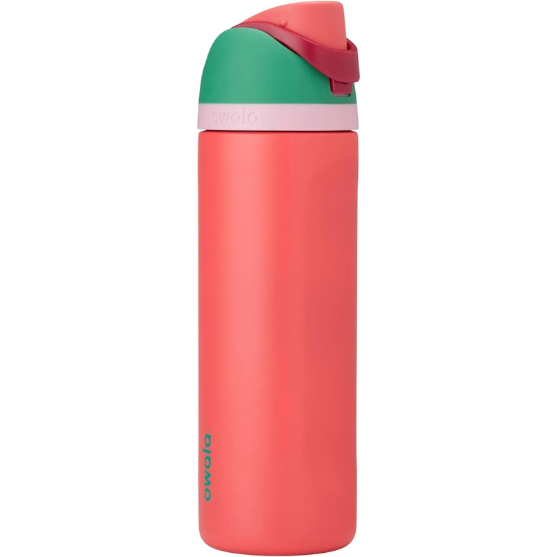 Owala FreeSip® Stainless Steel Insulated Bottle 24oz/700ml - Strawberry Field