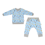 Cotton Pigs Funny Cats Reversible Jumper Pants Set