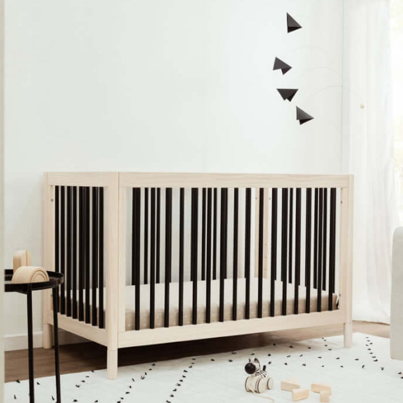 Babyletto Gelato 4-in-1 Convertible Crib - Washed Natural / Black