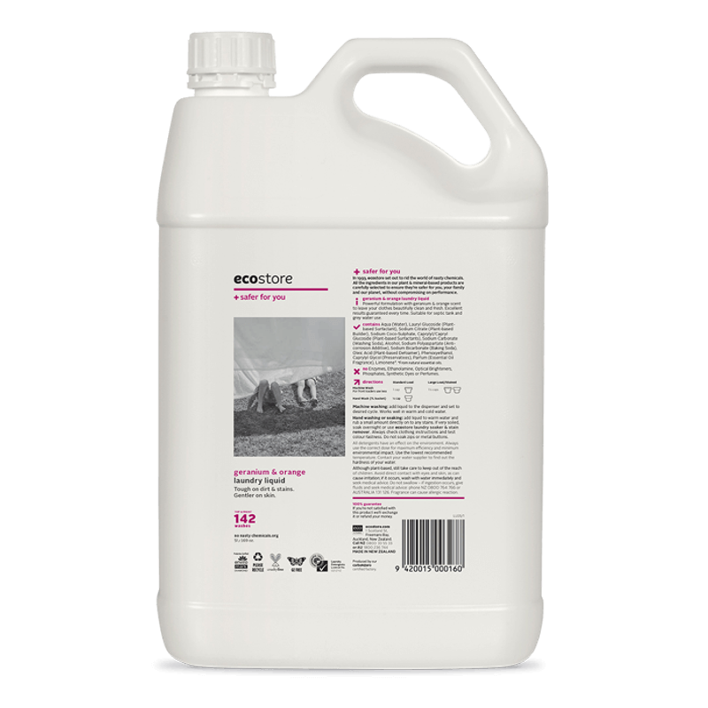 Ecostore Geranium & Orange Laundry Liquid 5L