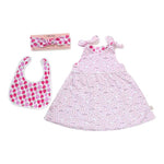 Cotton Pigs Giraffe and Strawberries Gift Set with Headband