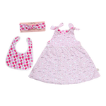 Cotton Pigs Giraffe and Strawberries Gift Set with Headband