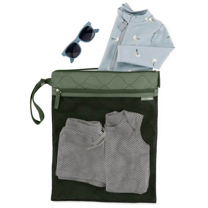 Skip Hop 便攜式乾濕兩用袋 - 鼠尾草色