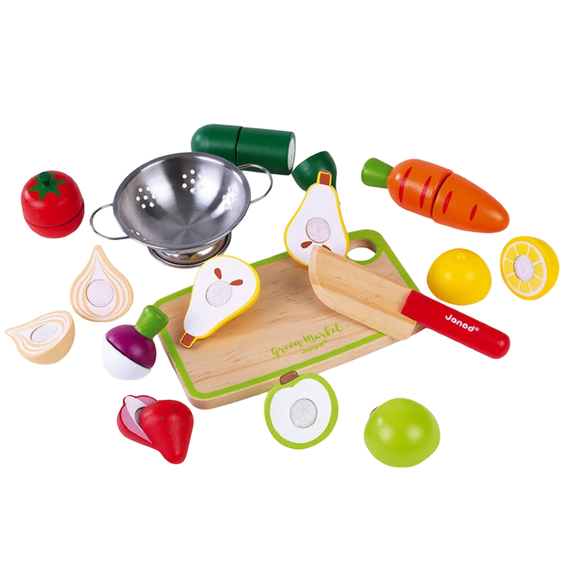 Janod Green Market Fruits & Vegetable Maxi Set