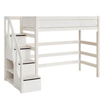 LIFETIME Kidsrooms High Bed with Step Ladder 90x200cm
