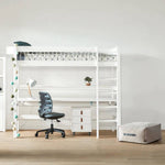 LIFETIME Kidsrooms High Bed with Straight Ladder 90x200cm