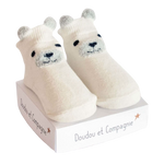 Doudou et Campagnie Histoire d'Ours Newborn Socks - Little Ears - Cream