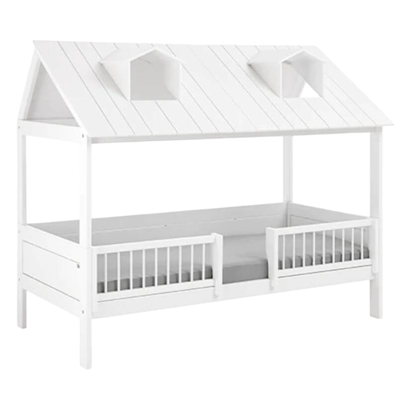 LIFETIME 兒童房小屋床 - 海灘小屋 90x200cm - 白色
