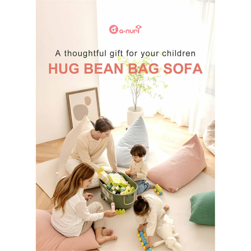 Anuri Hug Bean Bag Sofa with Footstool