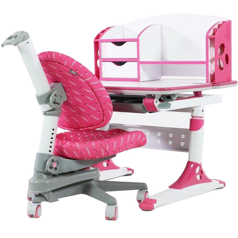 i-Study Creator Plus Desk and Ergo Comfort Chair Set - Pink