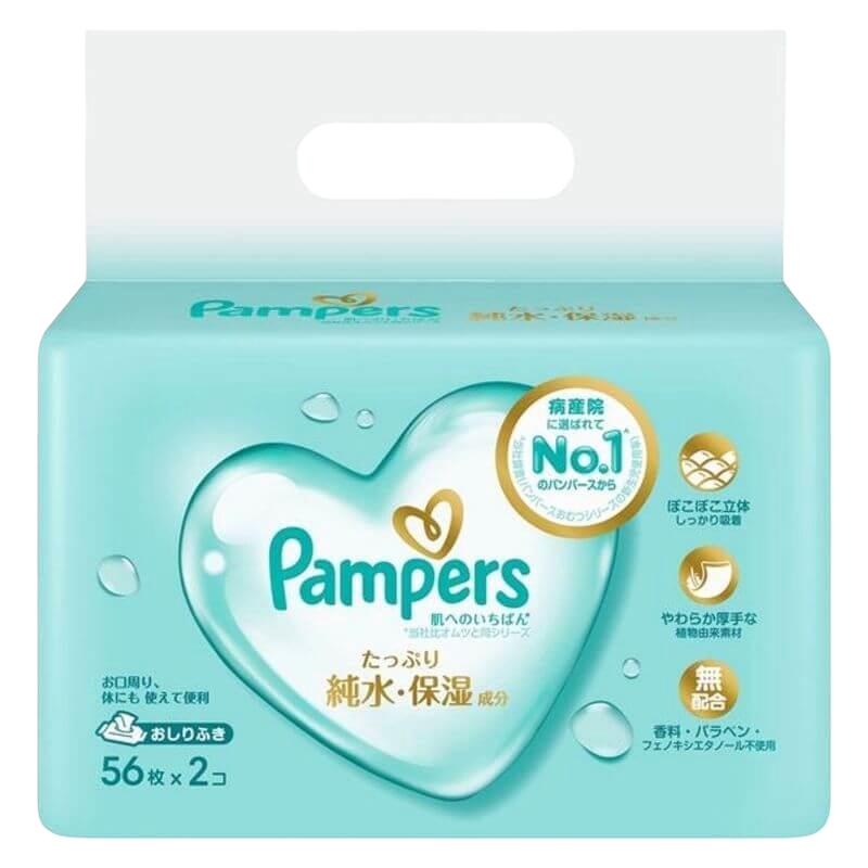 Pampers Ichiban Wipes 2x56pcs