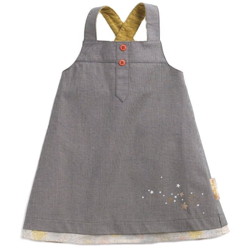 Moulin Roty Il Etait Une Fois Tenessy Grey Stardust Dress