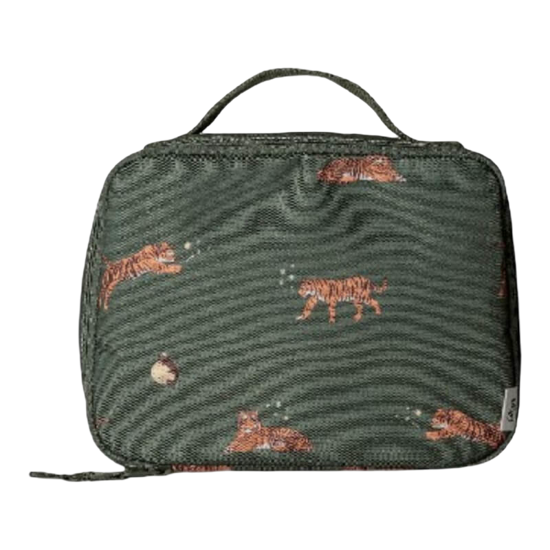 Citron Insulated Square Lunch Bag - Tiger