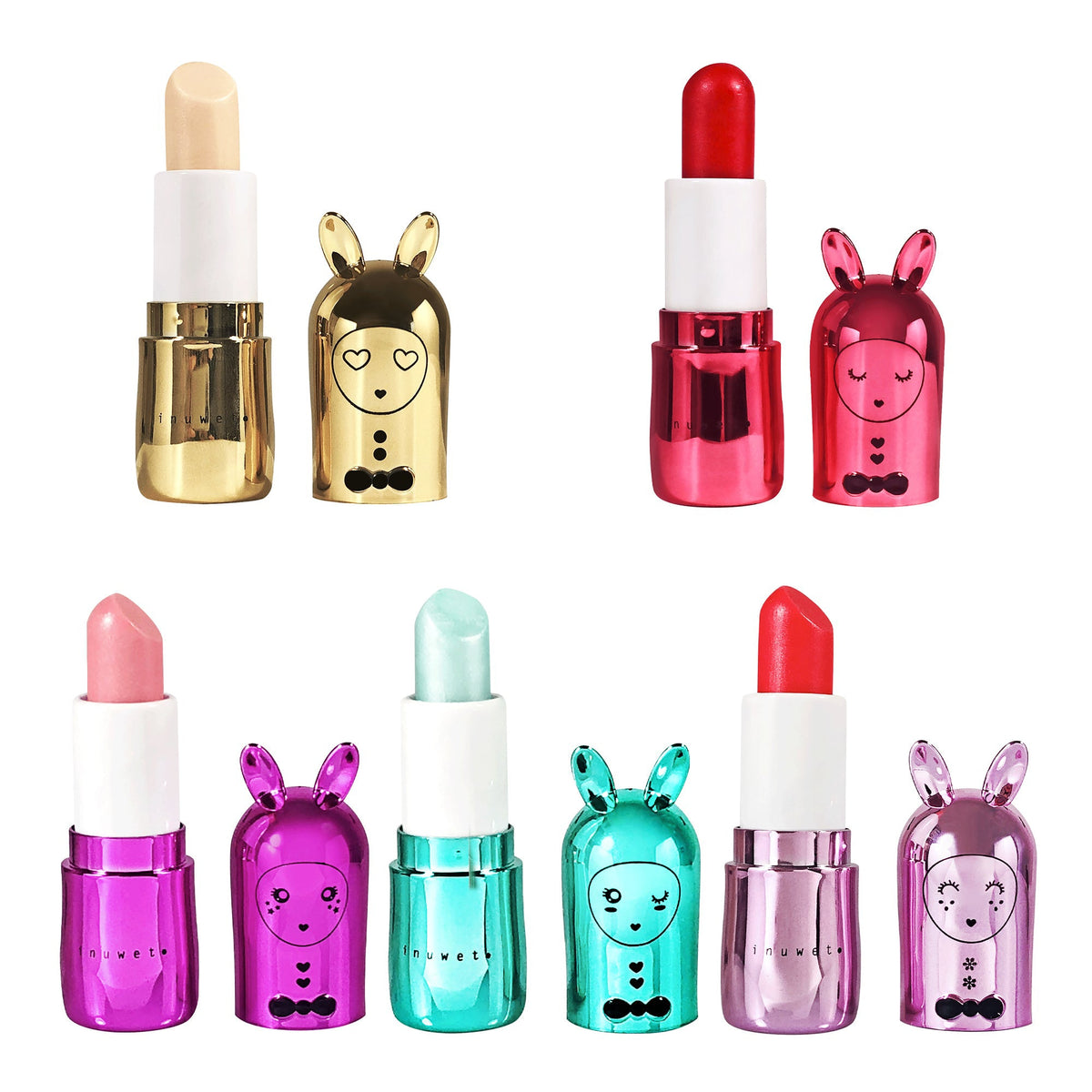 INUWET COFFRET HOUSE OF WINTERLAND - 5 LIP BALMS