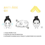 INUWET FRUIT COLLECTION - FACE MASK ANTI AGING GOLD