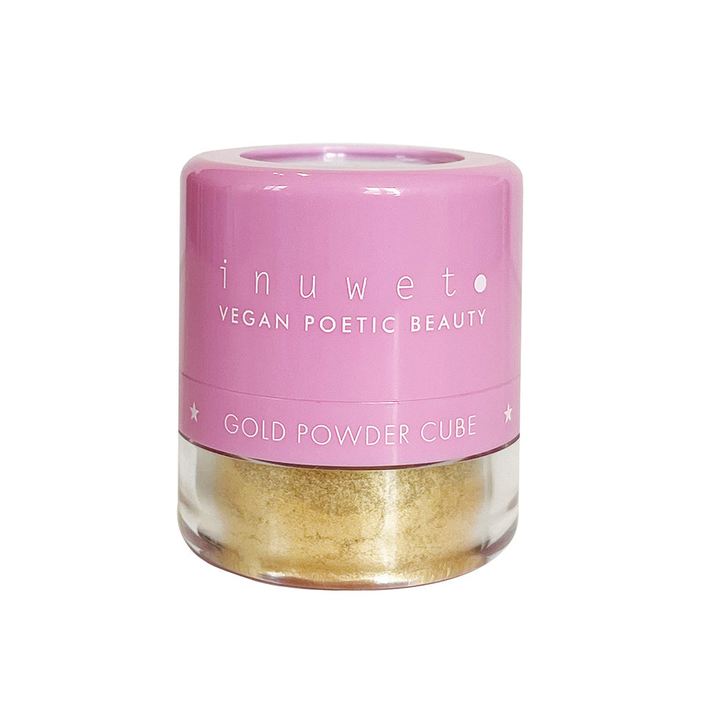 INUWET MAKEUP GOLD POWDER CUBE POUDRE OR