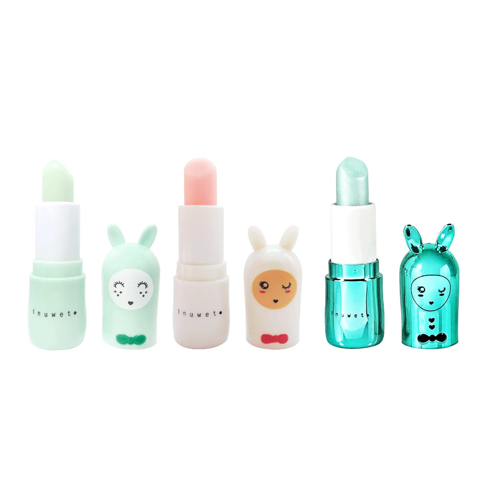 INUWET SEASHELL TRIO LIP BALMS GIFT SET