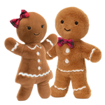 Jellycat Jolly Gingerbread Ruby and Fred (Medium, Limited Edition)