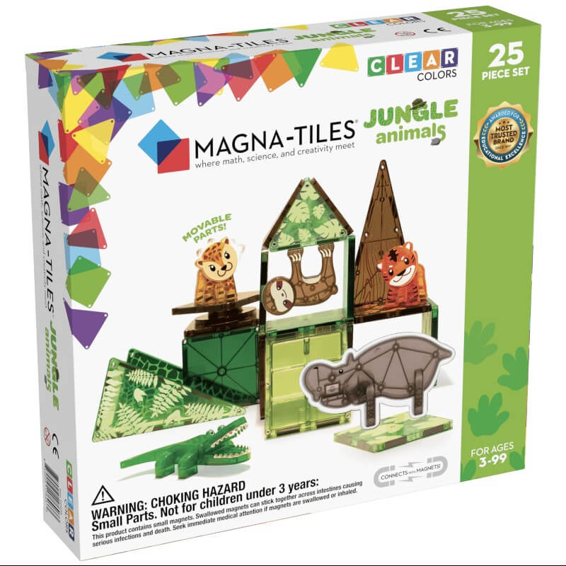 Magna-Tiles 叢林動物 25 片套裝