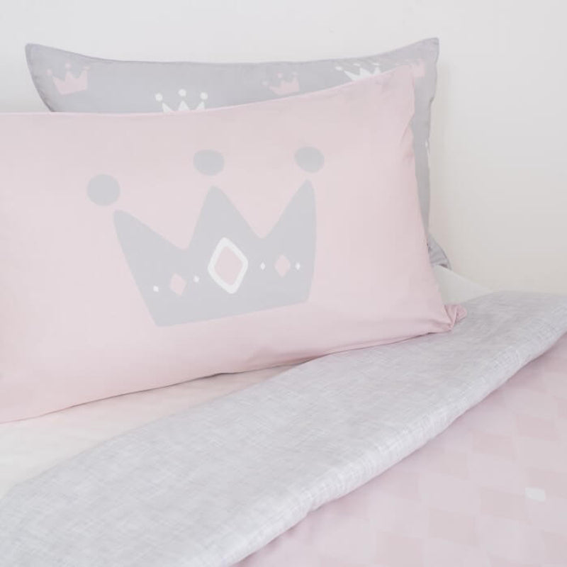 Jadaloo Anti-Dustmite Junior Bed Duvet Set - Cutie Tiara
