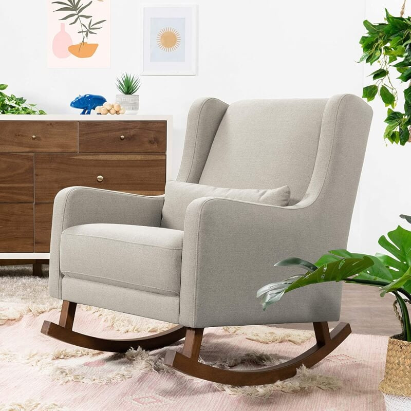 Babyletto Kai 搖椅 - 高性能灰色環保斜紋布