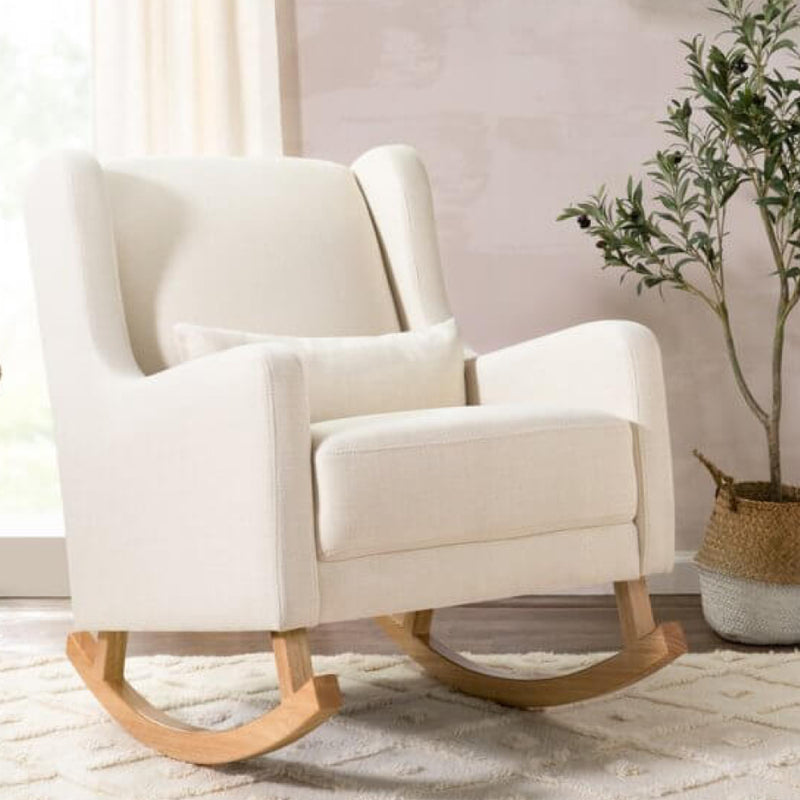 Babyletto Kai 搖椅 - 高性能天然環保斜紋布輕便椅腿