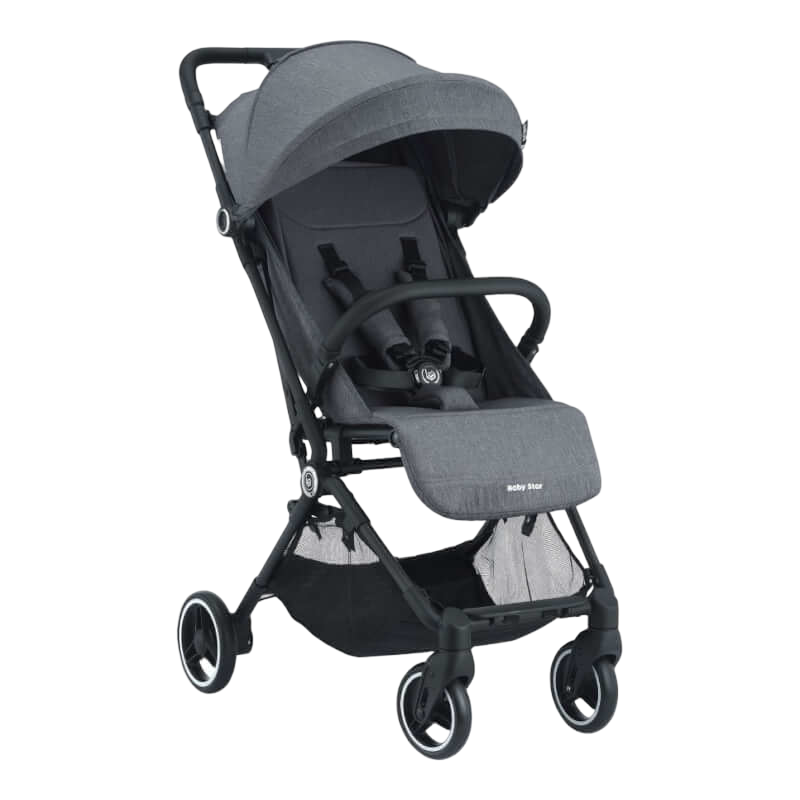 Baby Star Karbonz Carbon Fiber Baby Stroller - Steel