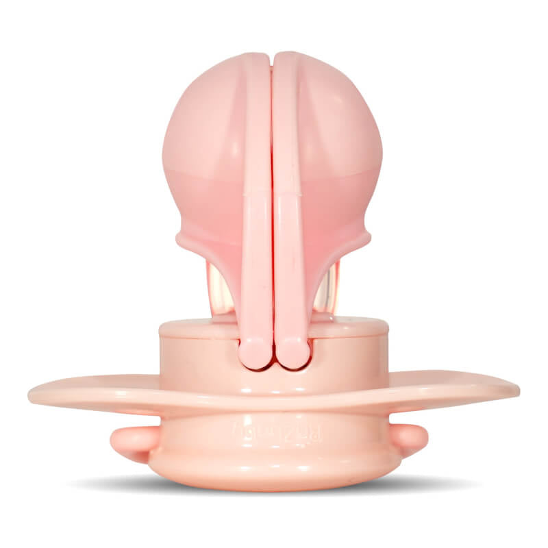 RaZbaby Keep-It-Kleen Pacifier - Pink & Gray