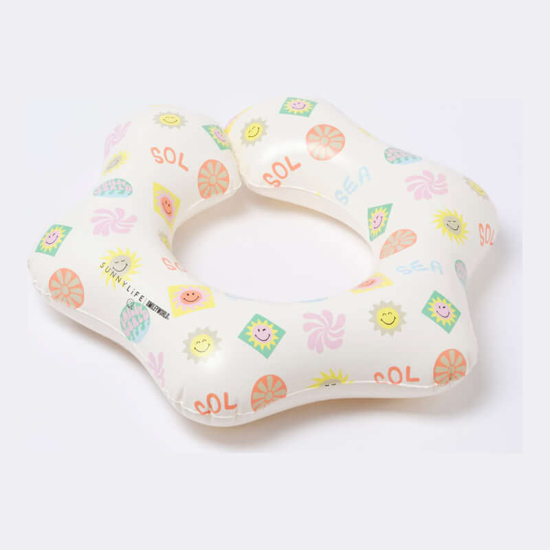 SUNNYLiFE Kiddy Float Ring - SmileyWorld Sol Sea
