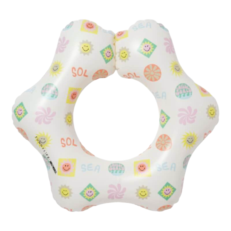 SUNNYLiFE Kiddy Float Ring - SmileyWorld Sol Sea
