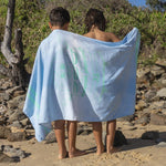 SUNNYLiFE Kids Beach Towel - The Sea Kids Blue-Lime