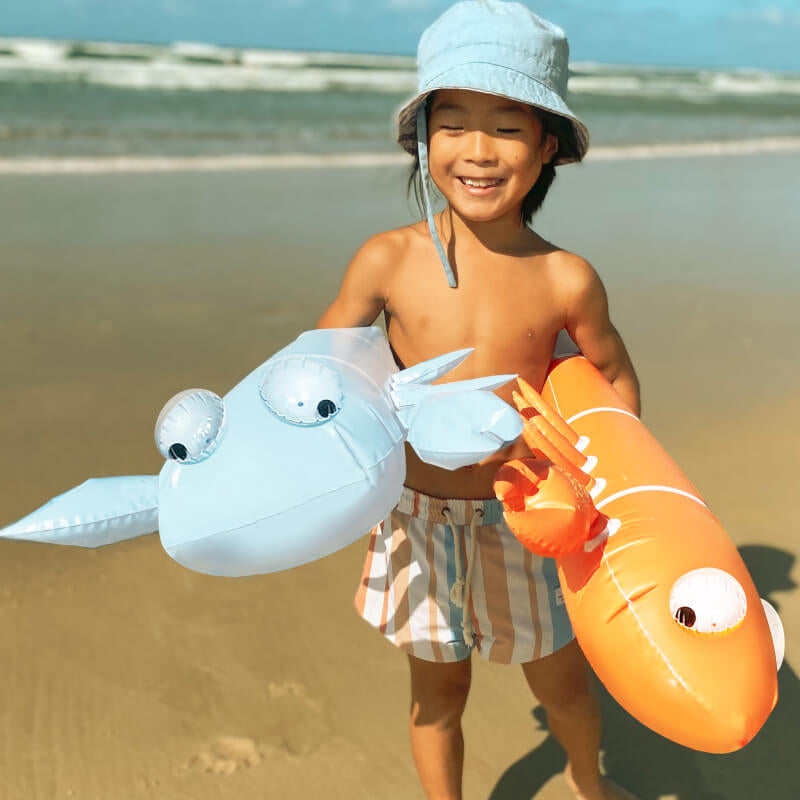 SUNNYLiFE Kids Inflatable Noodle - Sonny the Sea Creature Neon Orange
