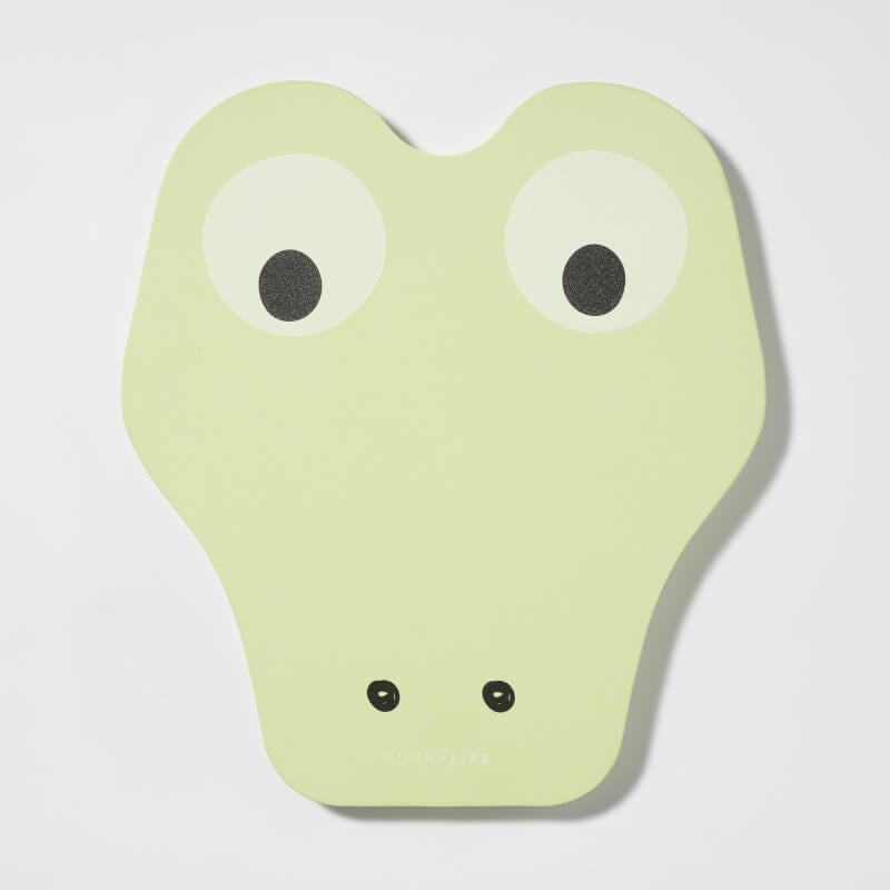 SUNNYLiFE Kids Kickboard - Cookie the Croc Light Khaki